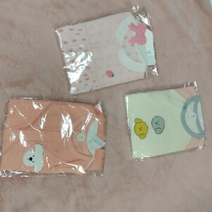 RARE ITEM 3 pack 9-12 months baby girl romper set new in packaging